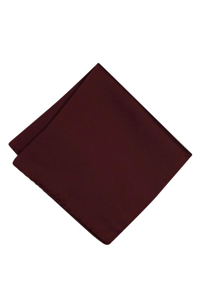 Brooklyn Brigade Solid Satin Pocket Square in Cabernet Cover