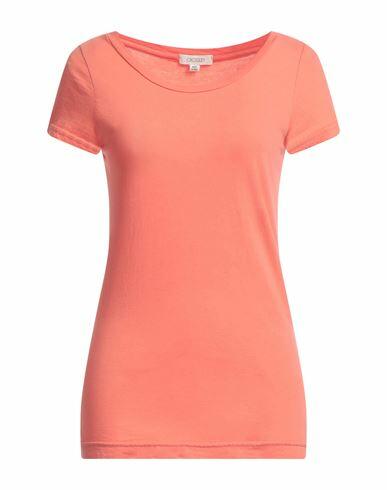 Crossley Woman T-shirt Orange Cotton Cover