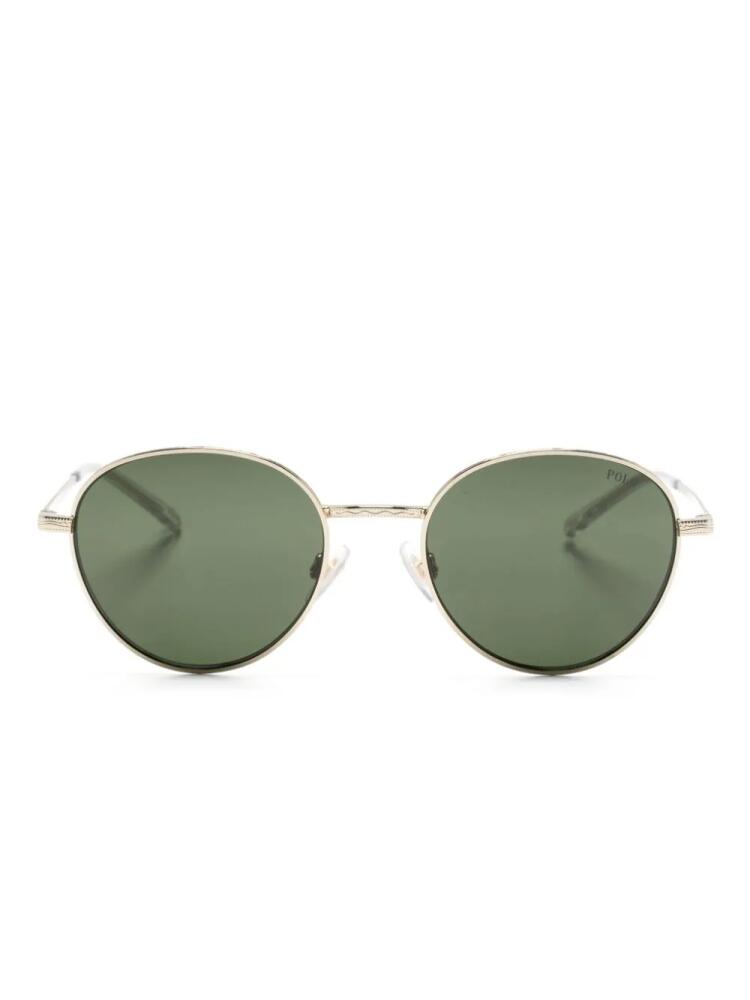 Polo Ralph Lauren metal round-frame sunglasses - Gold Cover