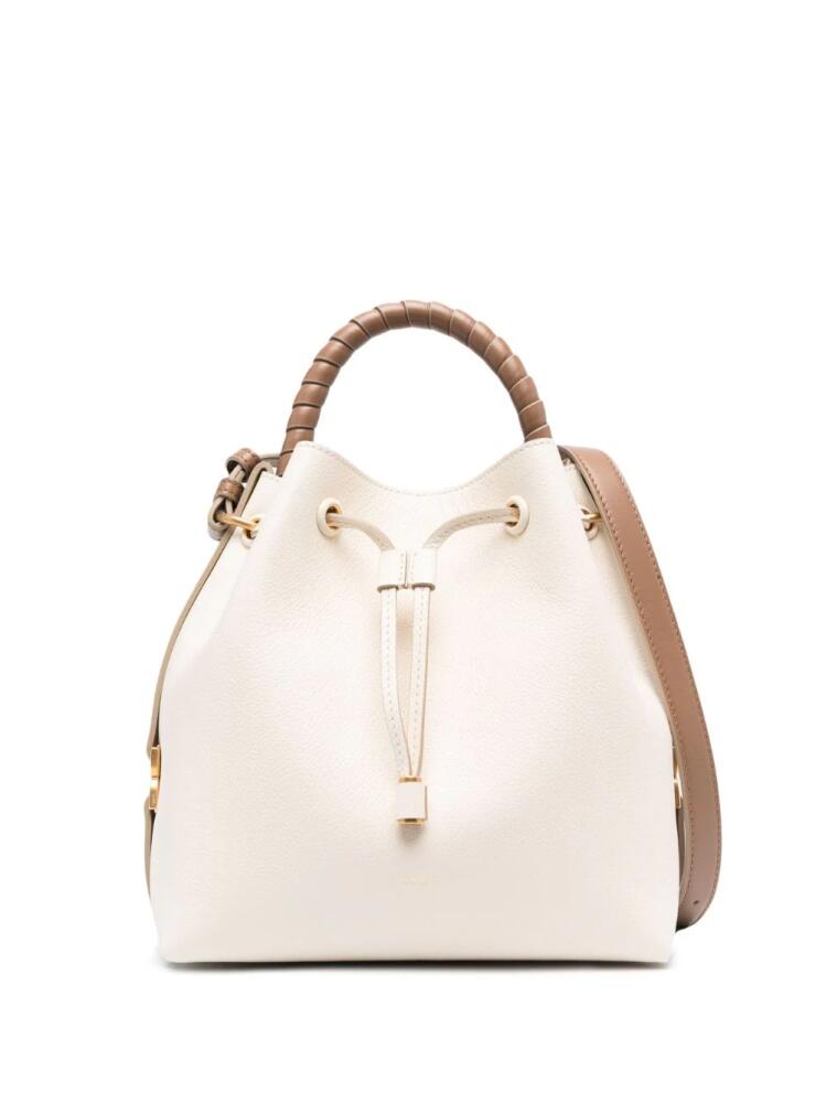 Chloé Marcie leather bucket bag - Neutrals Cover