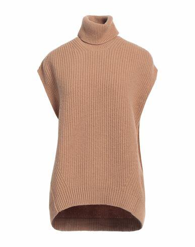 Department 5 Woman Turtleneck Camel Merino Wool, Cashmere Cover