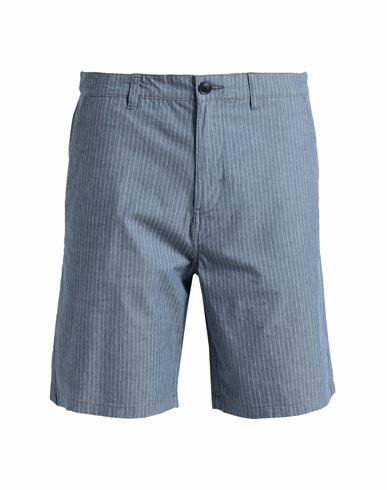 Selected Homme Man Shorts & Bermuda Shorts Slate blue Organic cotton, Cotton, Elastane Cover