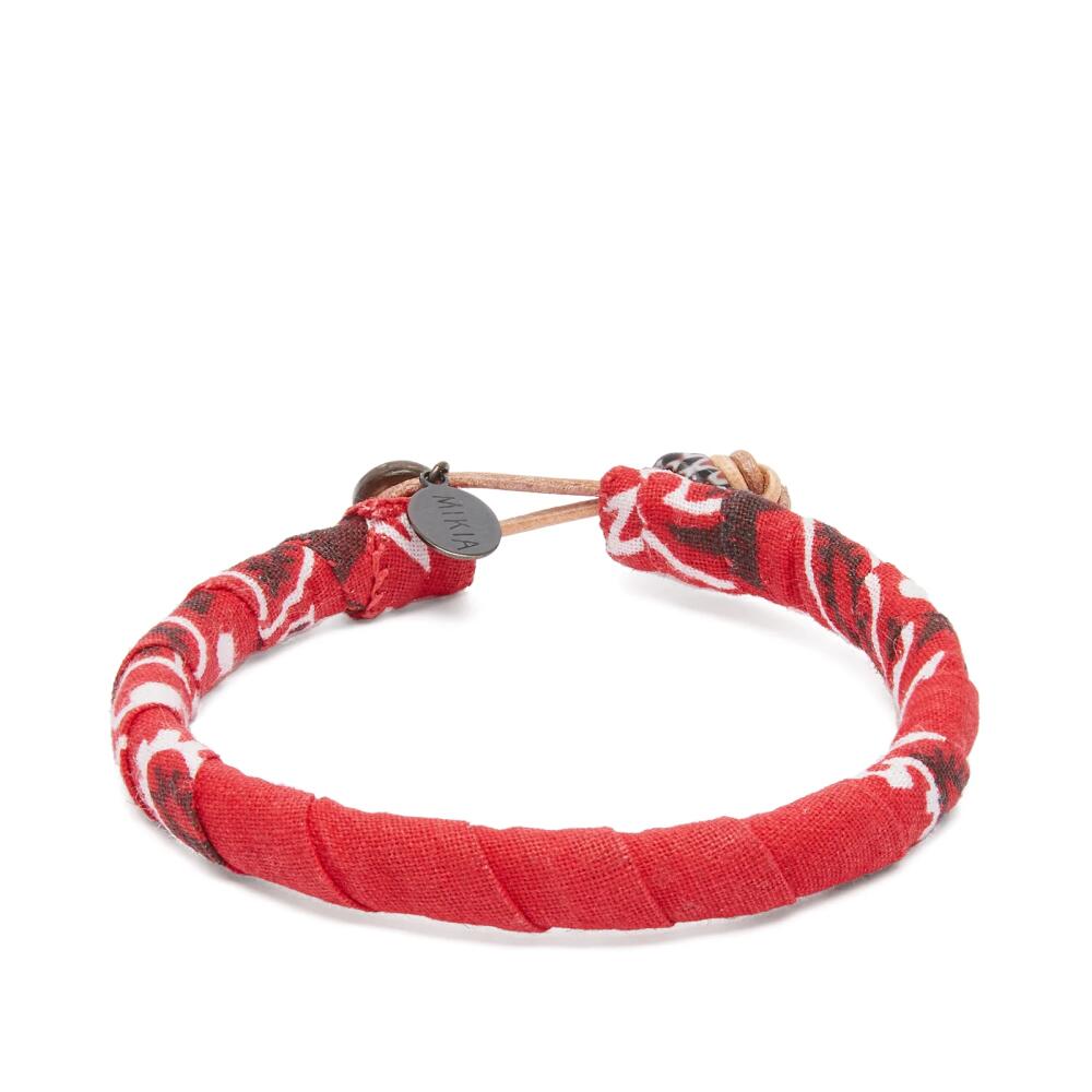 Mikia Men's Bandana Bracelet in Red Cover