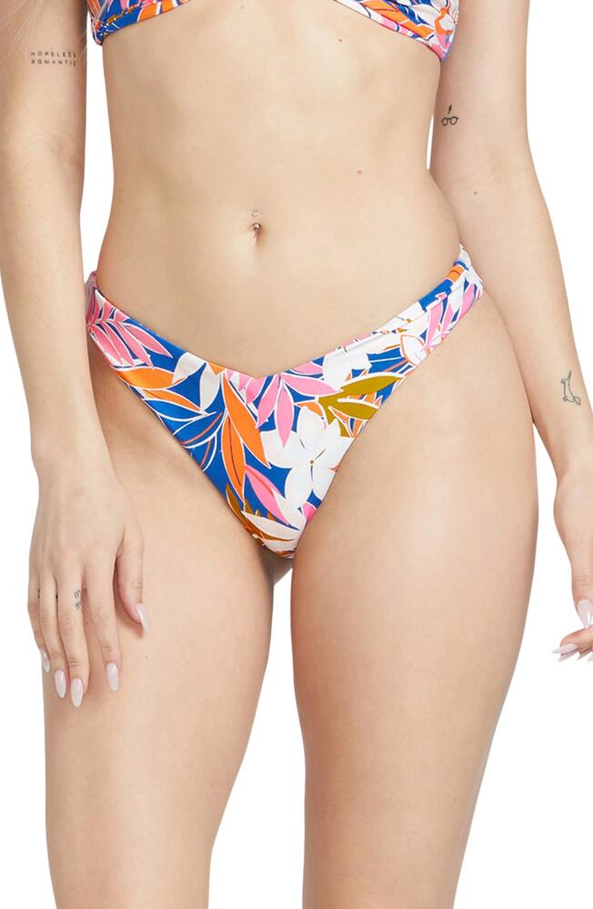 Volcom Hot Tropics Floral Bikini Bottoms in True Blue Cover