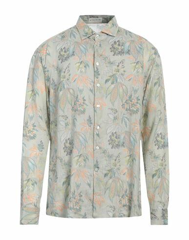 Etro Man Shirt Light green Size 15 ¾ Linen Cover