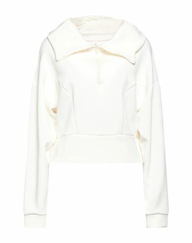 Lanston Woman Sweatshirt Ivory Polyester, Modal, Elastane Cover