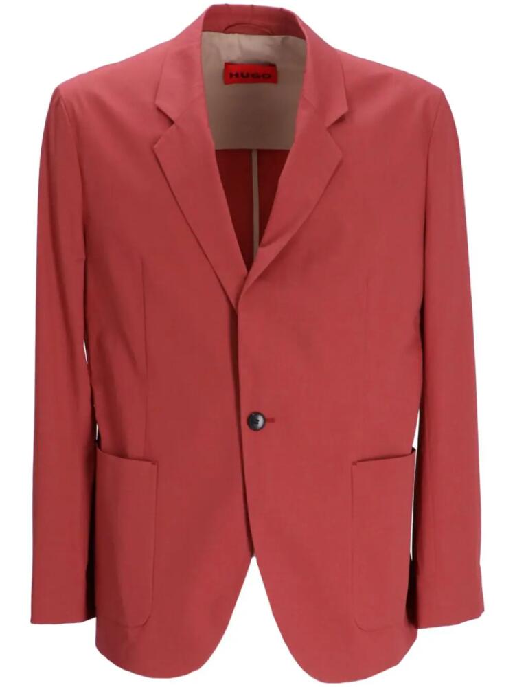 HUGO patch-pocket blazer - Red Cover