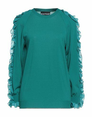 Boutique Moschino Woman Sweater Emerald green Polyester Cover