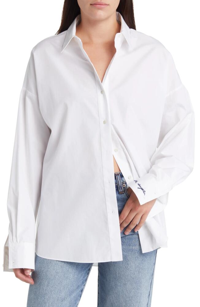 Favorite Daughter The Ex-Boyfriend Button-Up Shirt in White Cover