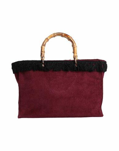 Mia Bag Woman Handbag Burgundy Cotton Cover