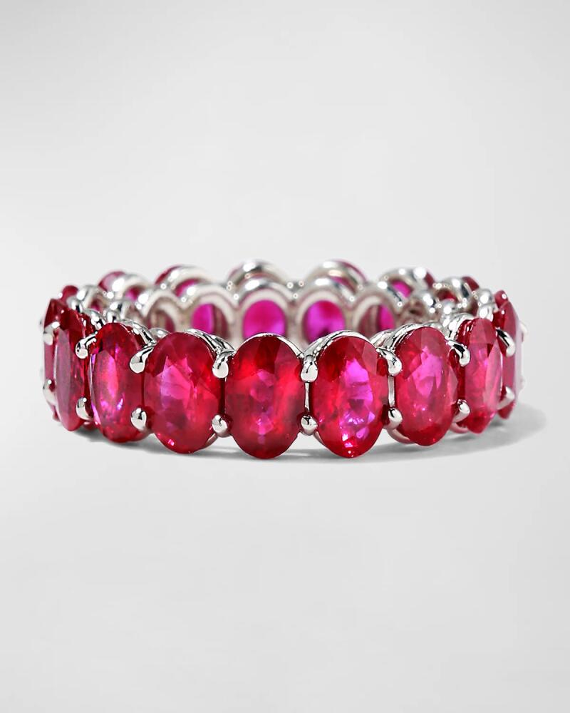 Bayco Platinum Burma Ruby Band Ring Cover