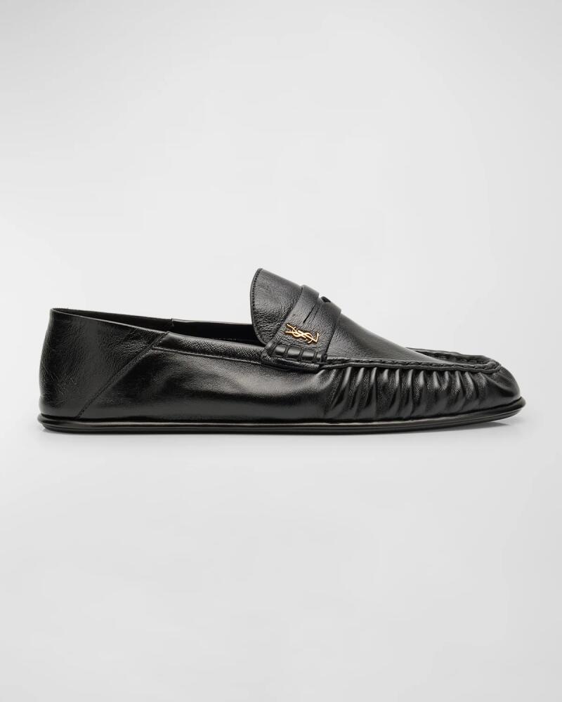 Saint Laurent Men's Le Loafer Leather Penny Loafers Cover