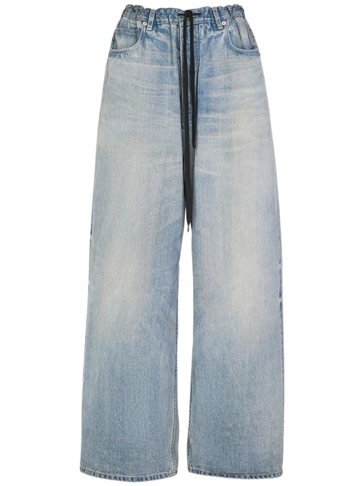 BALENCIAGA Oversized Denim Baggy Pants Cover