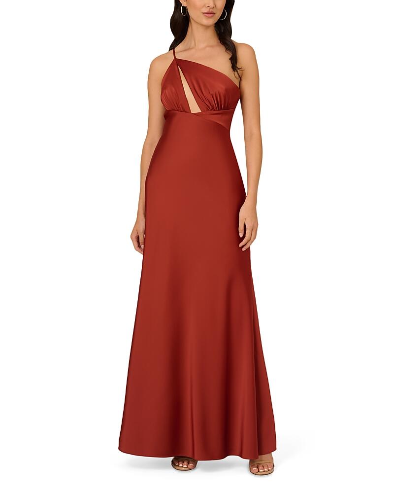 Liv Foster Satin Asymmetric Gown Cover