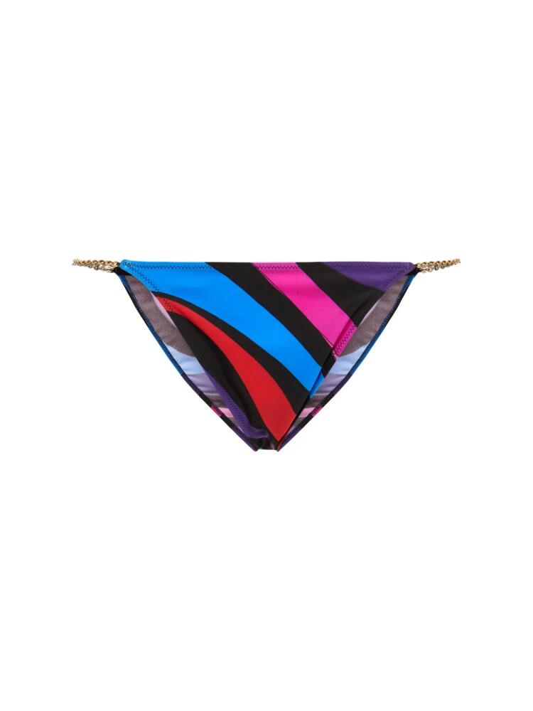 PUCCI Printed Lycra Bikini Bottoms Cover