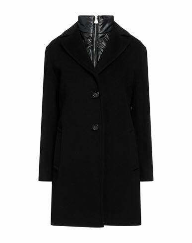 Cinzia Rocca Woman Coat Black Wool, Polyamide, Cashmere Cover