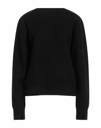 Mm6 Maison Margiela Woman Sweater Black Wool Cover