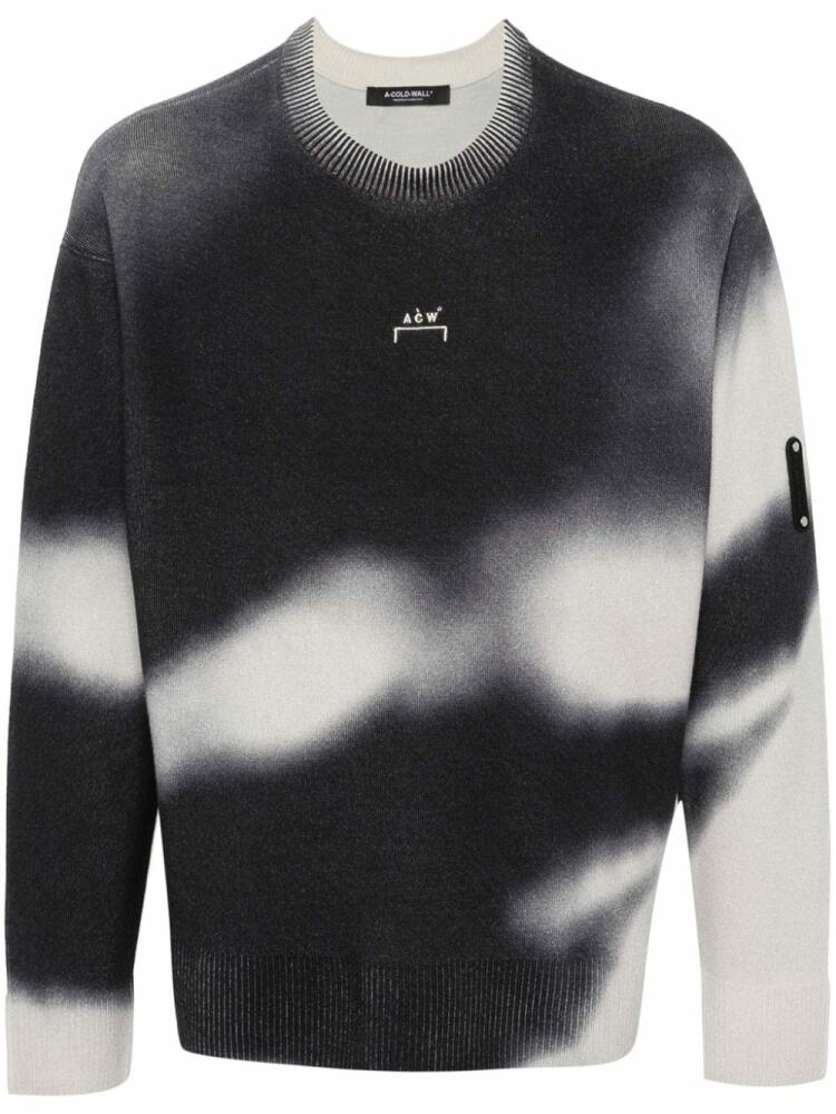 A-COLD-WALL* Gradient logo-embroidered jumper - Grey Cover