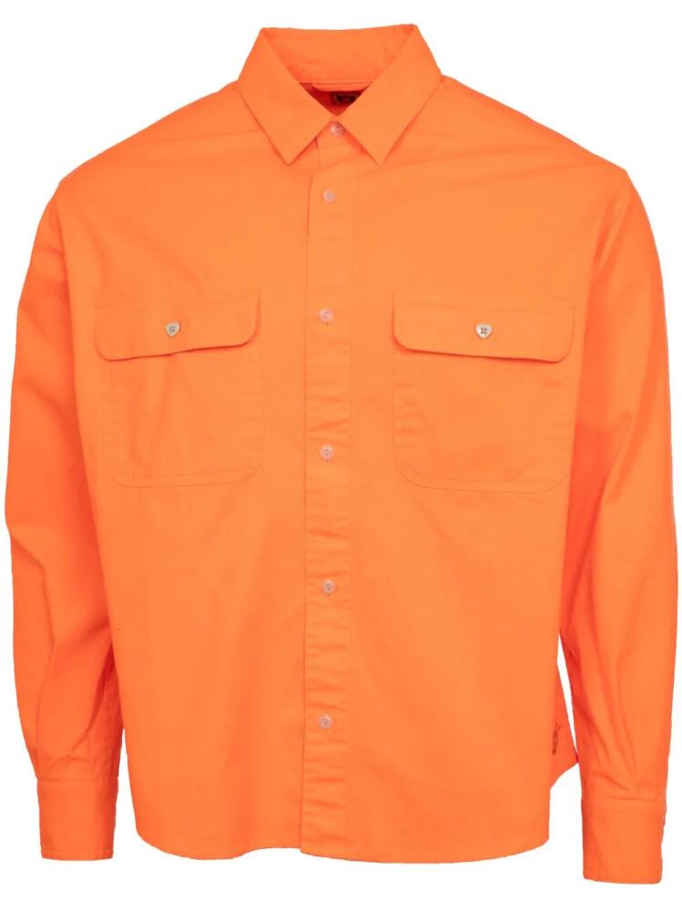 Human Made Work twill cotton shirt - Orange Cover