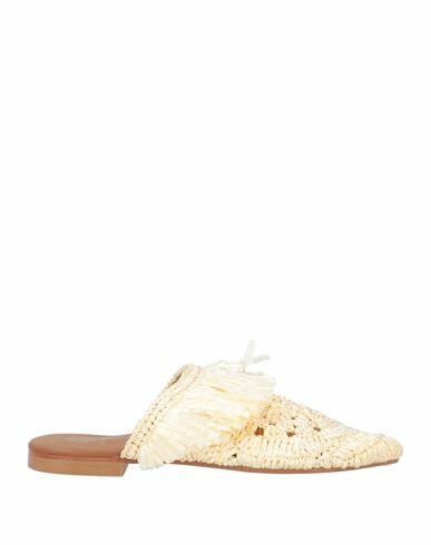 De Siena Woman Mules & Clogs Ivory Natural raffia Cover