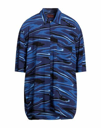 Missoni Man Shirt Blue Viscose Cover