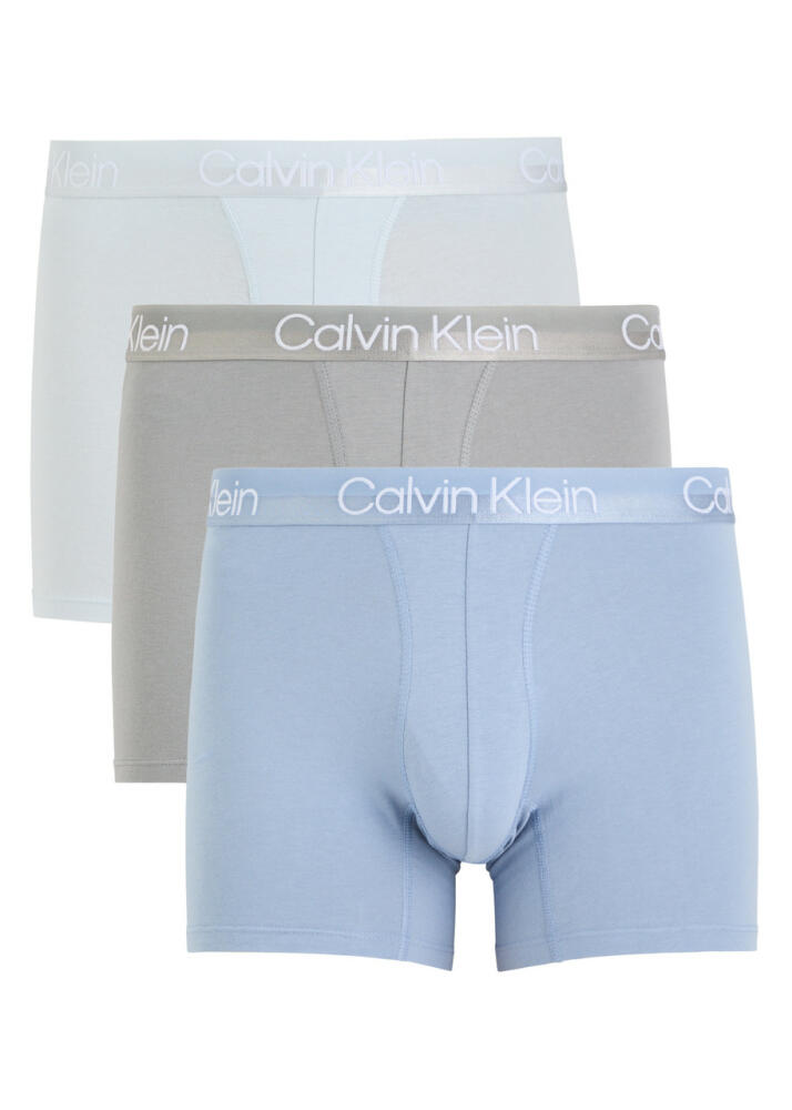 Calvin Klein Modern Structure Jersey Boxer Briefs - set of Three - Grey Cover