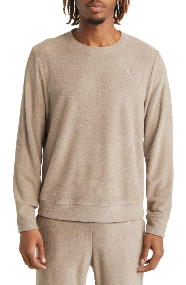 UGG(r) Coen Brushed Terry Cloth Crewneck Sweatshirt in Wolf Grey Cover