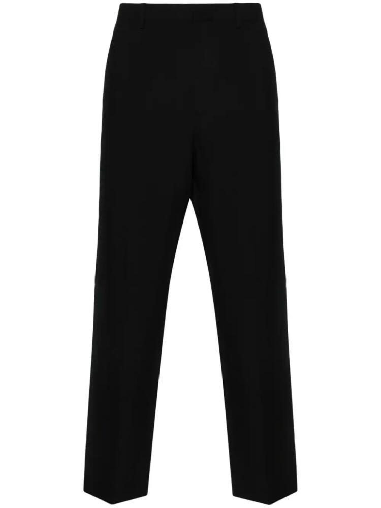 SANDRO twill straight-leg trousers - Black Cover