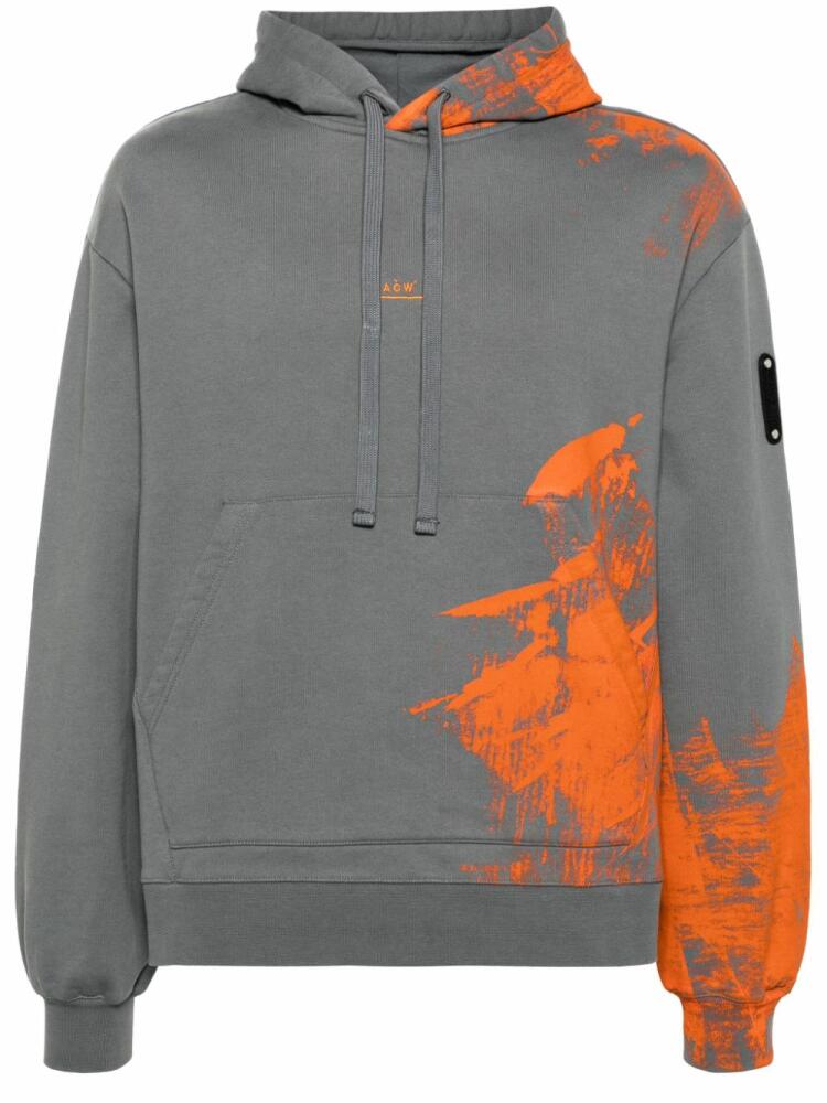 A-COLD-WALL* Brushstroke cotton hoodie - Grey Cover