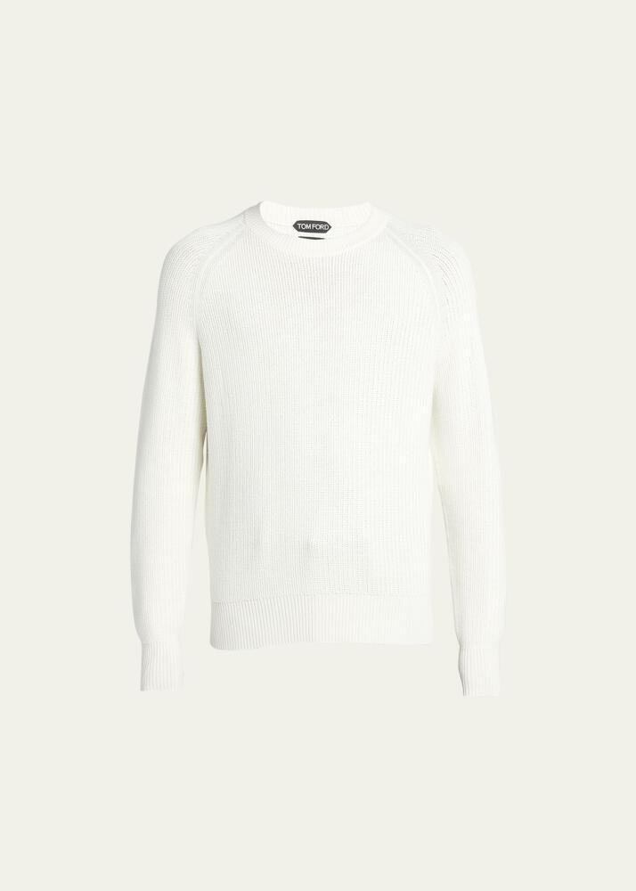 TOM FORD Men's Wool-Silk Crewneck Sweater Cover