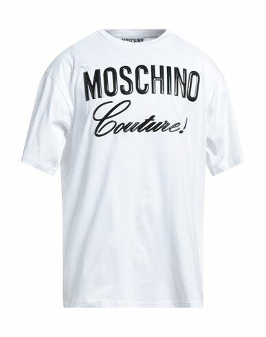 Moschino Man T-shirt White Organic cotton Cover