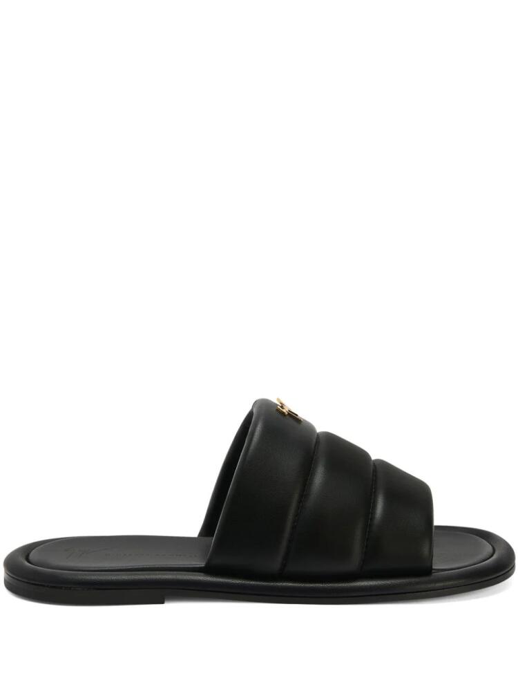 Giuseppe Zanotti Harmande leather slides - Black Cover