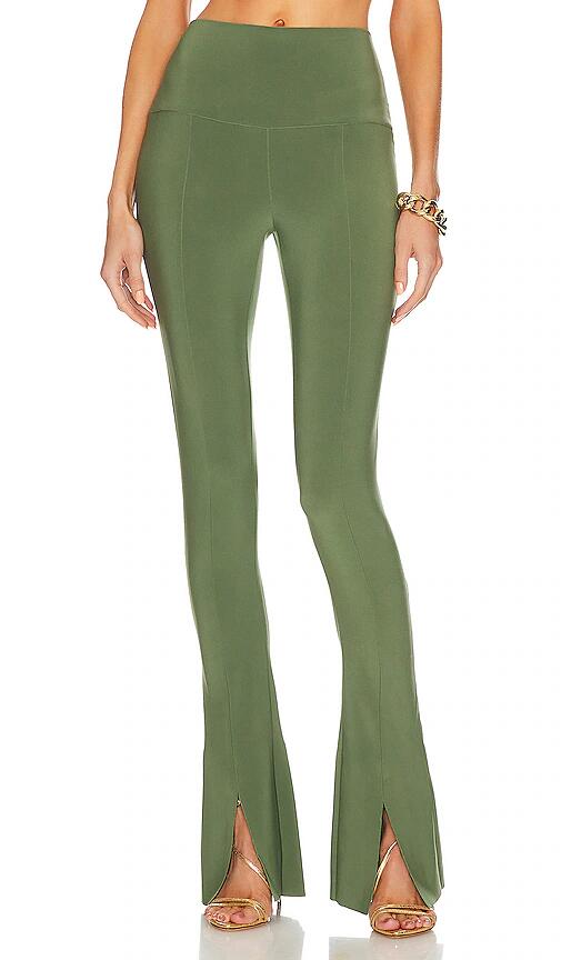 Norma Kamali Spat Legging in Green Cover