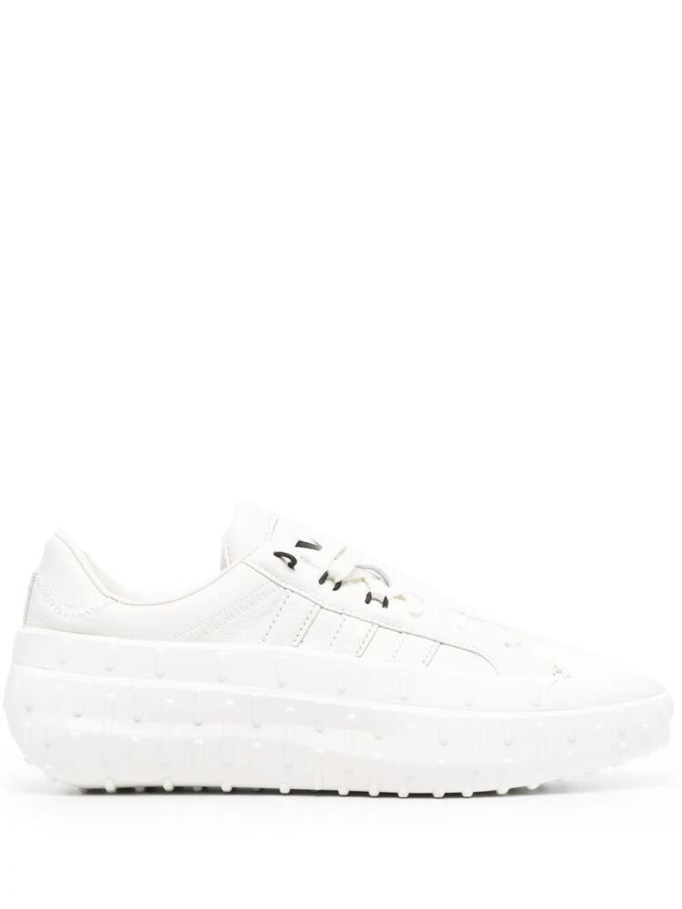 Y-3 leather low-top sneakers - White Cover