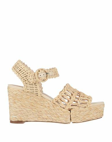 Paloma Barceló Woman Espadrilles Sand Natural raffia Cover