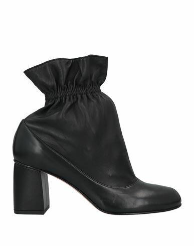 Red(v) Woman Ankle boots Black Soft Leather Cover