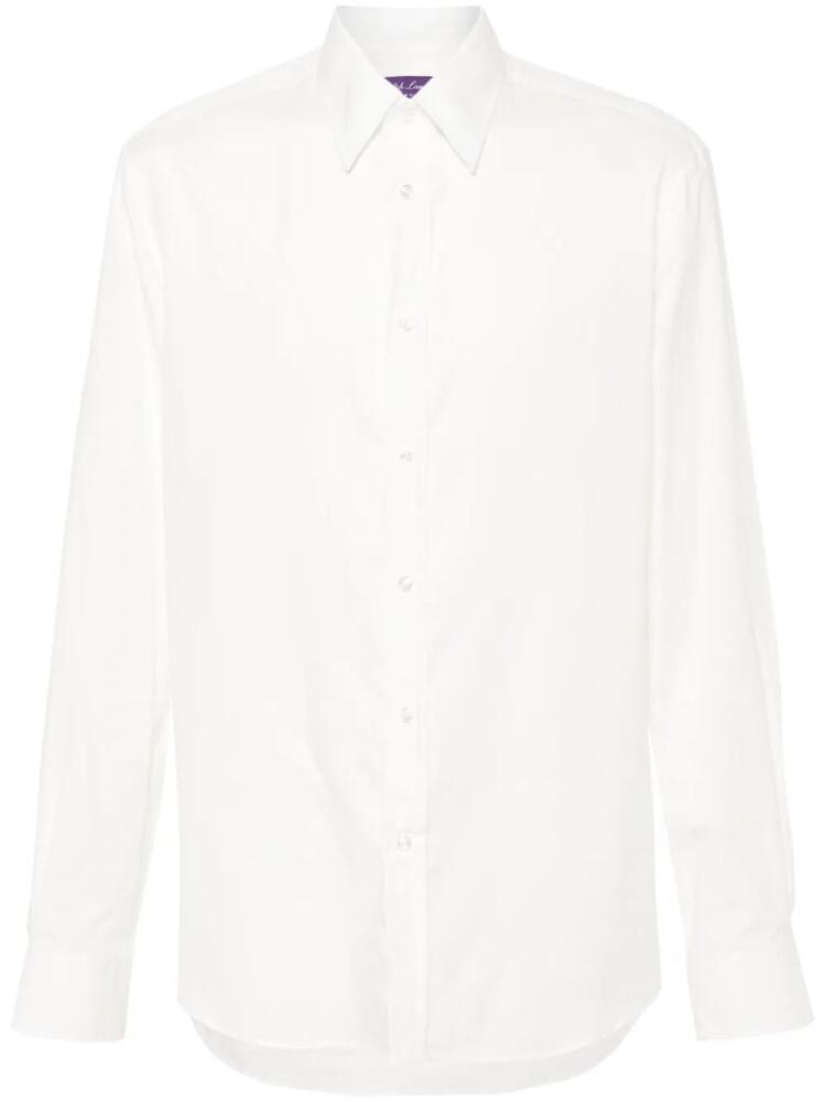 Ralph Lauren Purple Label long-sleeve cotton shirt - White Cover