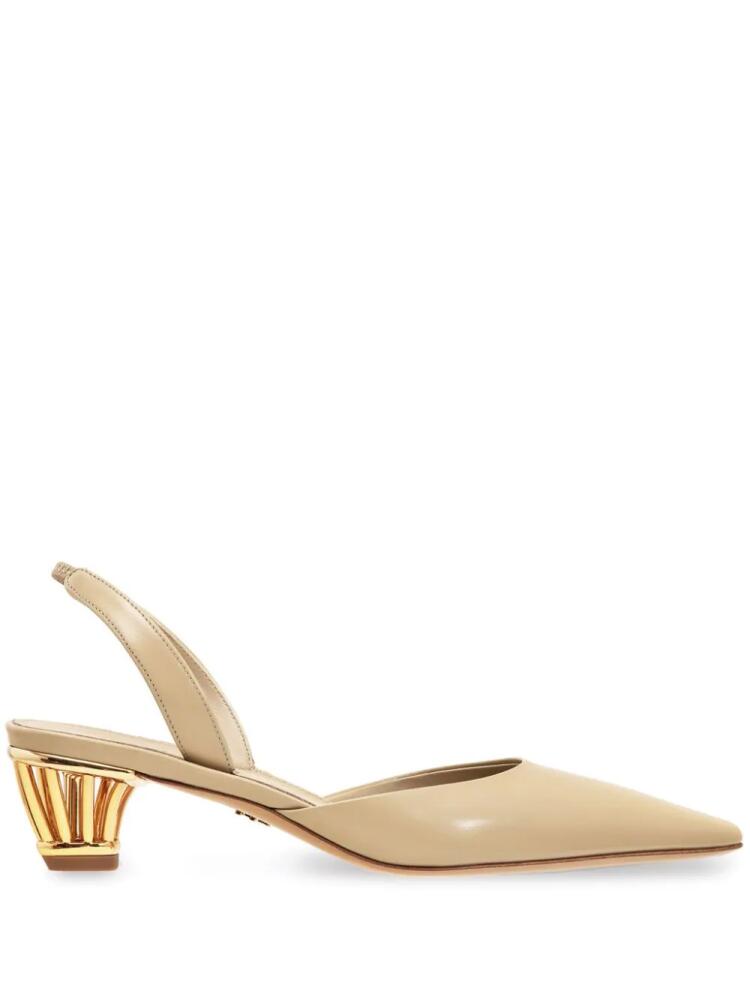 Ferragamo Alyssa cage-heel slingback pumps - Neutrals Cover