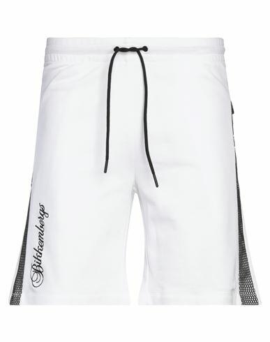 Bikkembergs Man Shorts & Bermuda Shorts White Cotton Cover