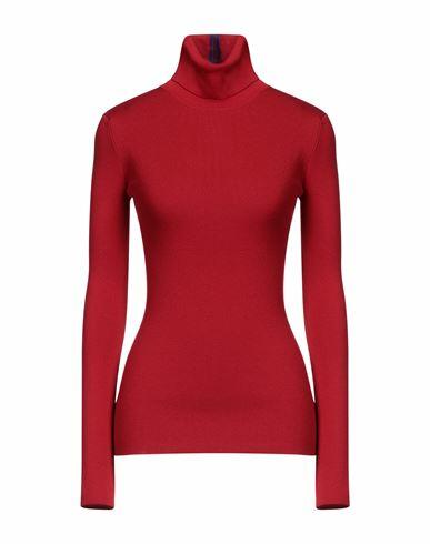 Victoria Beckham Woman Turtleneck Red Merino Wool, Polyester Cover