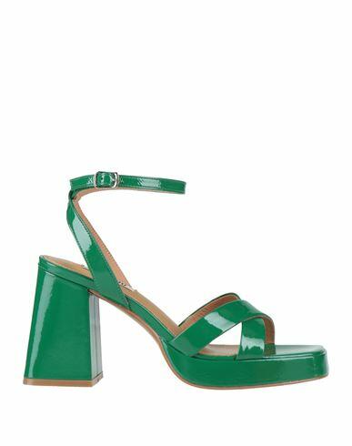 Bibi Lou Woman Sandals Green Leather Cover