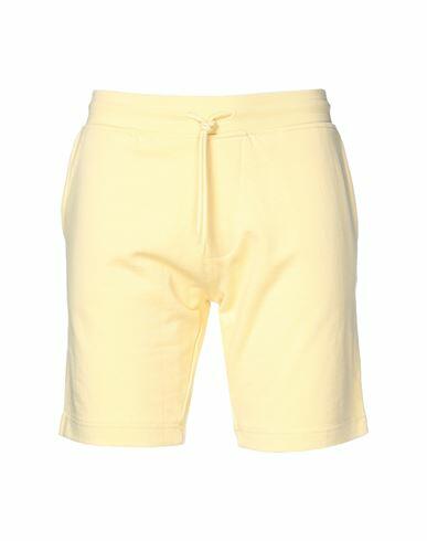 Selected Homme Man Shorts & Bermuda Shorts Yellow Organic cotton Cover