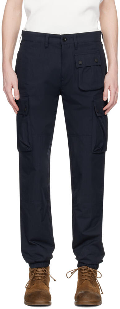 Belstaff Navy Trailmaster Cargo Pants Cover