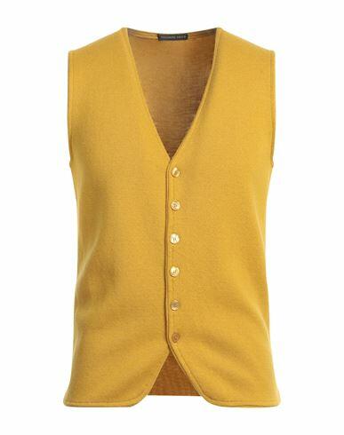 Thomas Reed Man Cardigan Ocher Merino Wool Cover