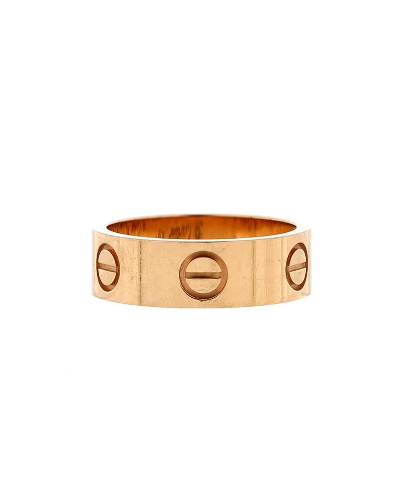 Pre-Owned Cartier Love Band Ring 18K Rose Gold Cover