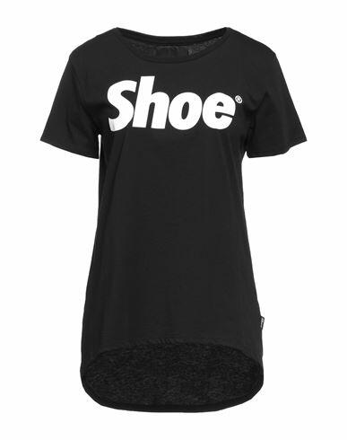 Shoe Woman T-shirt Black Cotton Cover