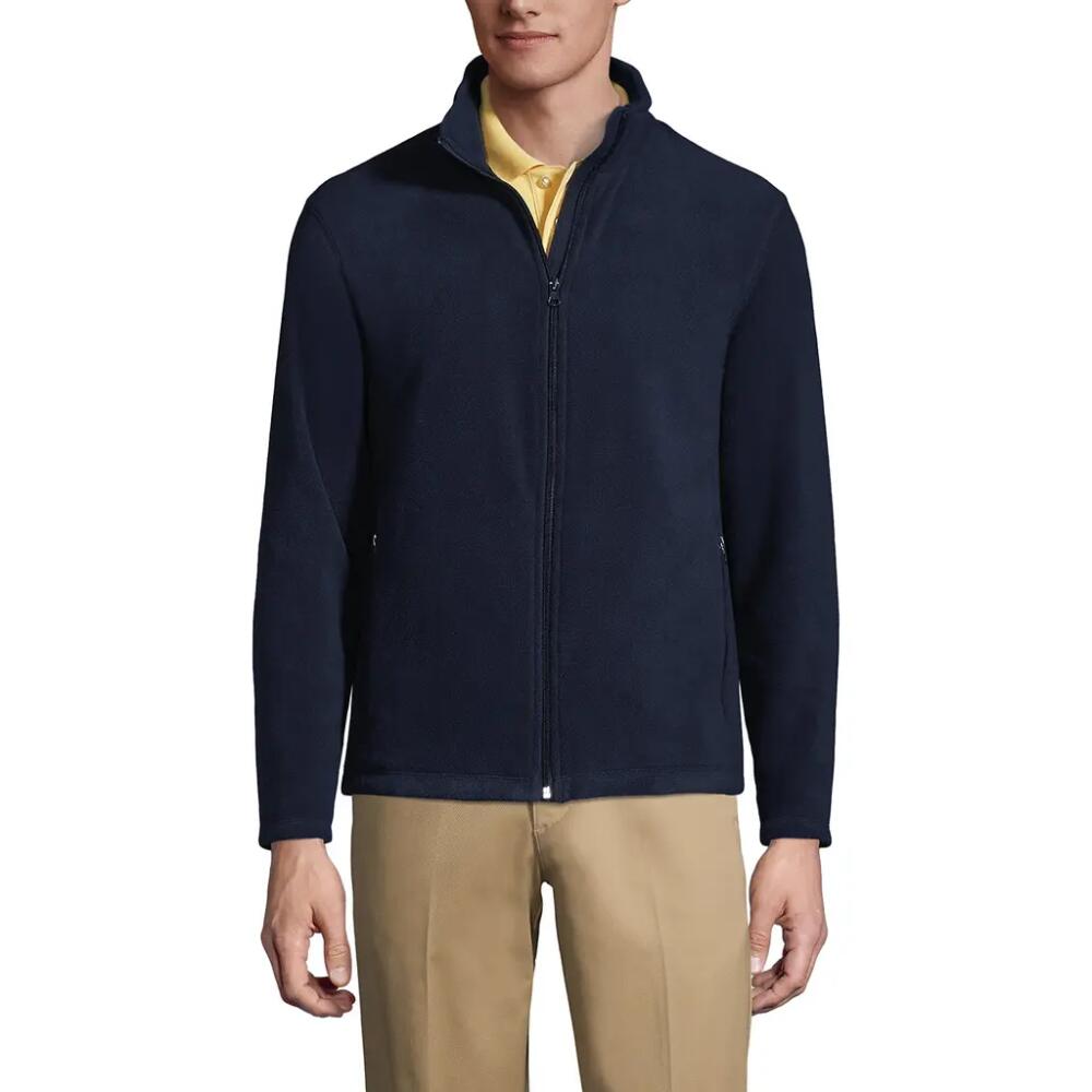 Lands' End Full-Zip Mid-Weight Fleece Jacket in Classic Navy Cover