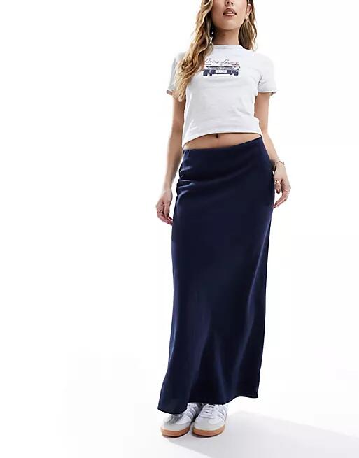 Nobody's Child Mila midaxi skirt in navy Cover