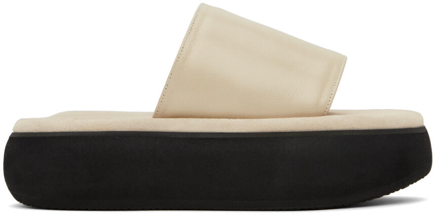 OSOI Beige Boat Padded Slides Cover