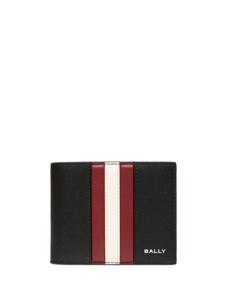 Bally logo-print leather wallet - Black Cover